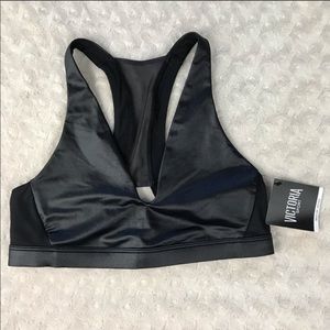 Victoria’s Secret Faux Leather Sports Bra - M